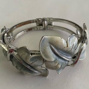 Artisan Leaf Cuff Bracelet Vintage